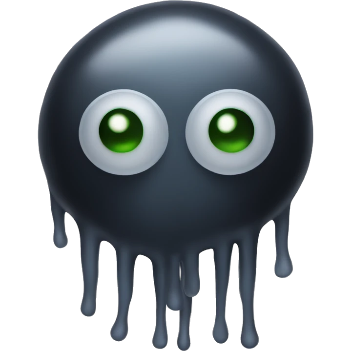 Microbe noir emoji