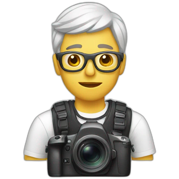 White photographer emoji