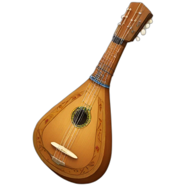 russian Folk Instrument Balalaika 3 string emoji