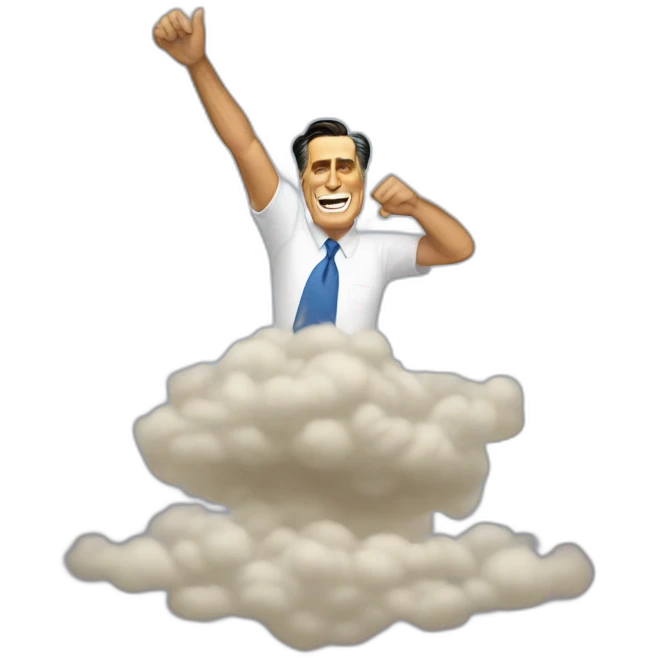 mitt romney ascending into nirvana emoji
