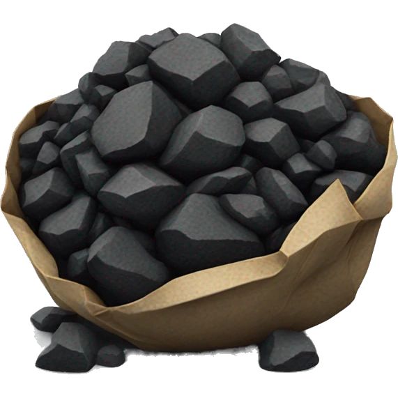 Lump of coal emoji