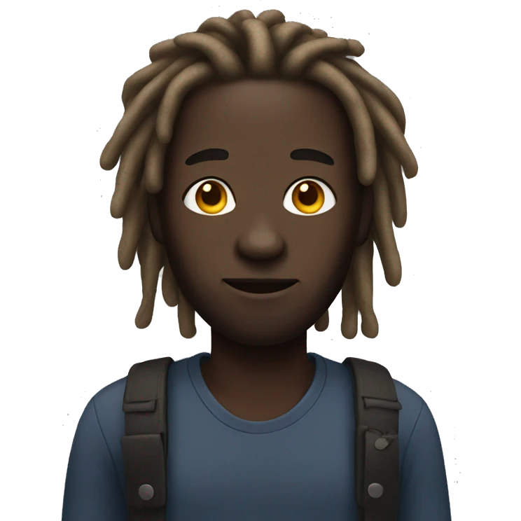 dark-skinned male with dreadlocks emoji
