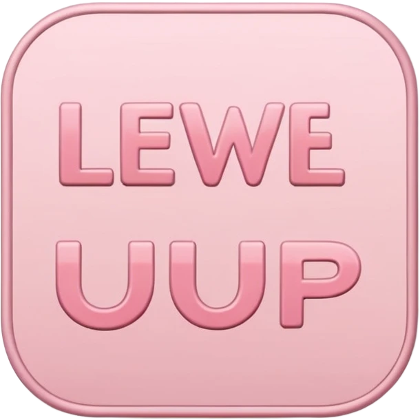 A sticker saying level up .. more a simple soft girl vibe  just the sticker but make it classy and cute  emoji