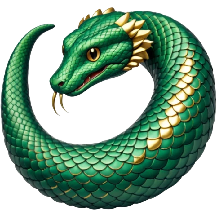 Ouroboros (snake eating its tail) emoji