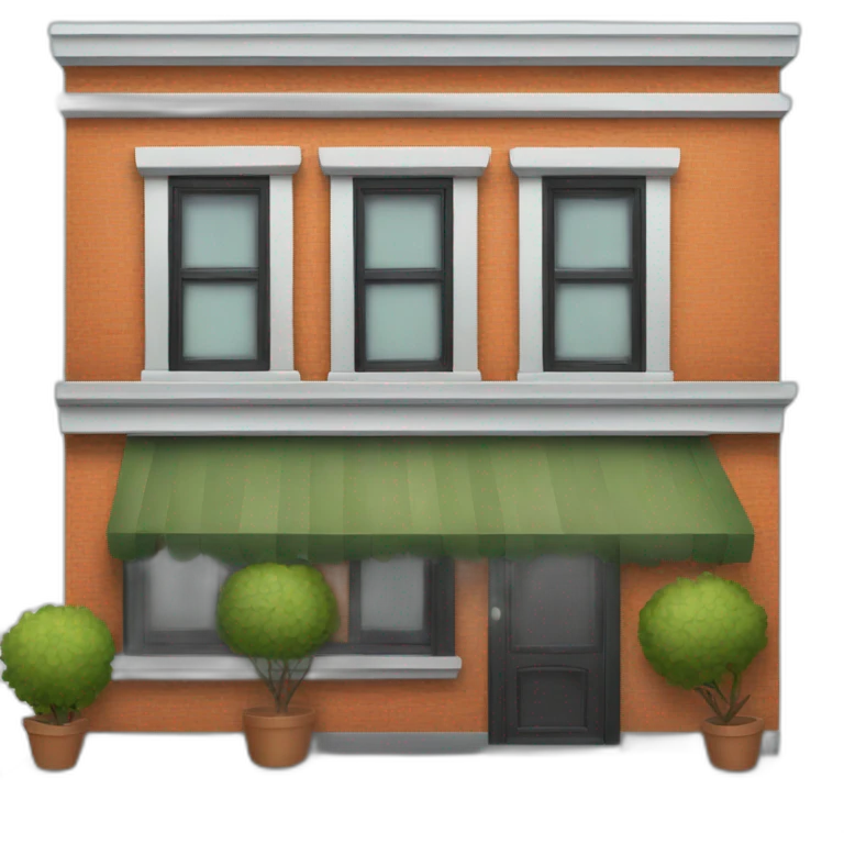 restaurant façade emoji