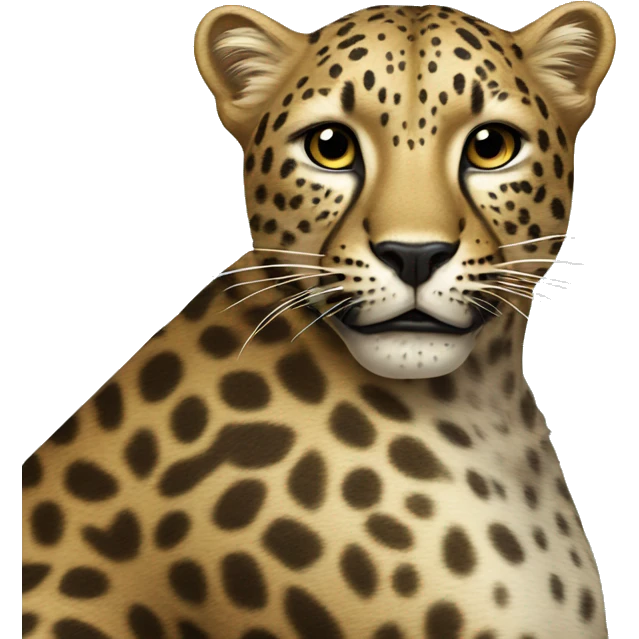 Leopard qui riole emoji