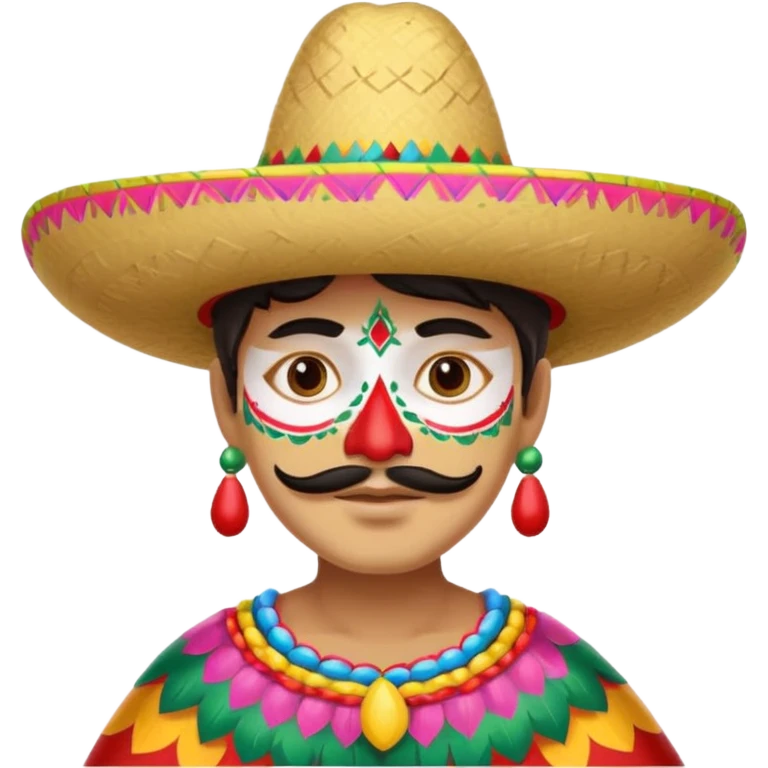 painted face mexican theme emoji