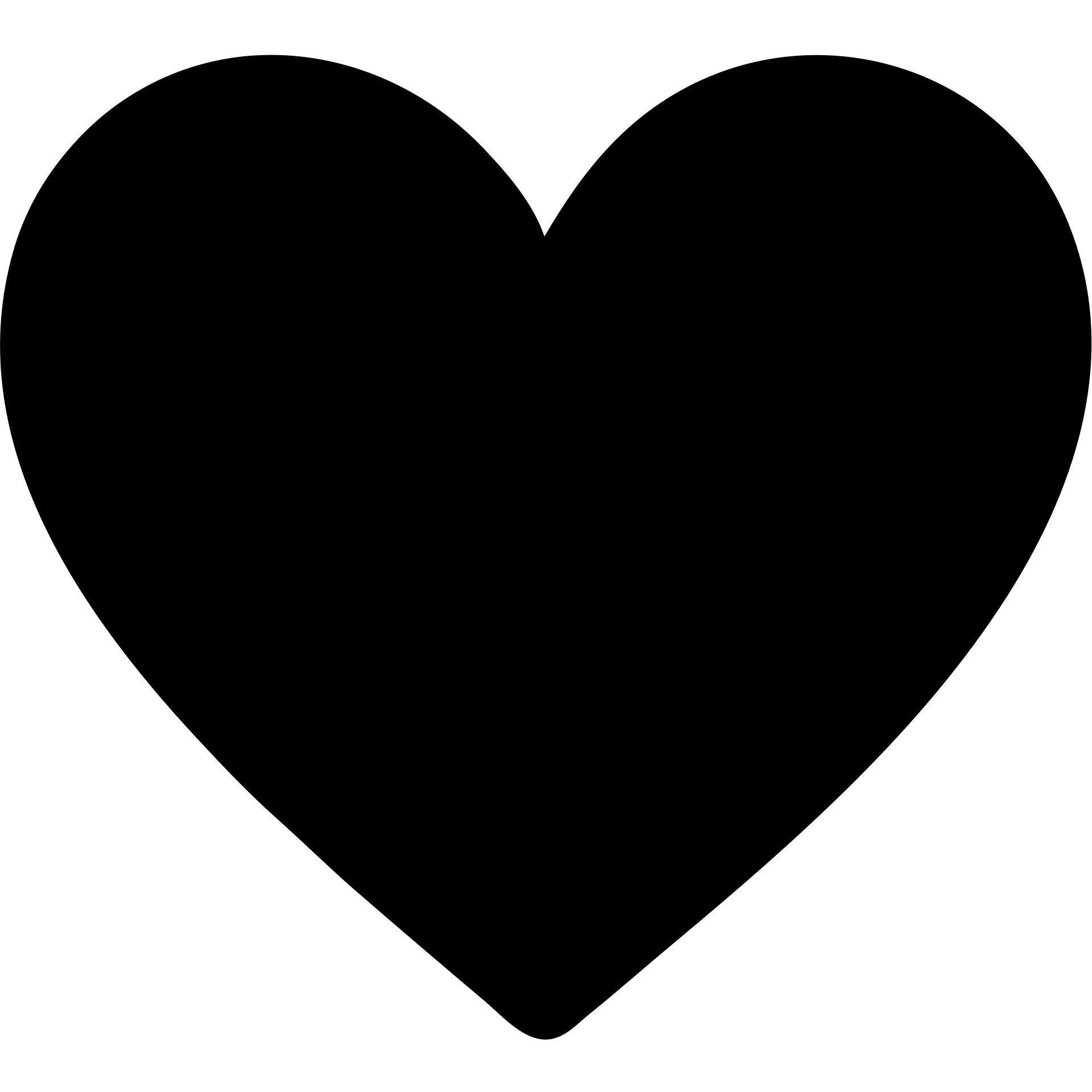 solid black heart icon, no outline, no fill emoji