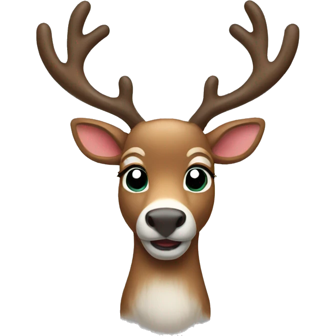 Christmas reindeer emoji
