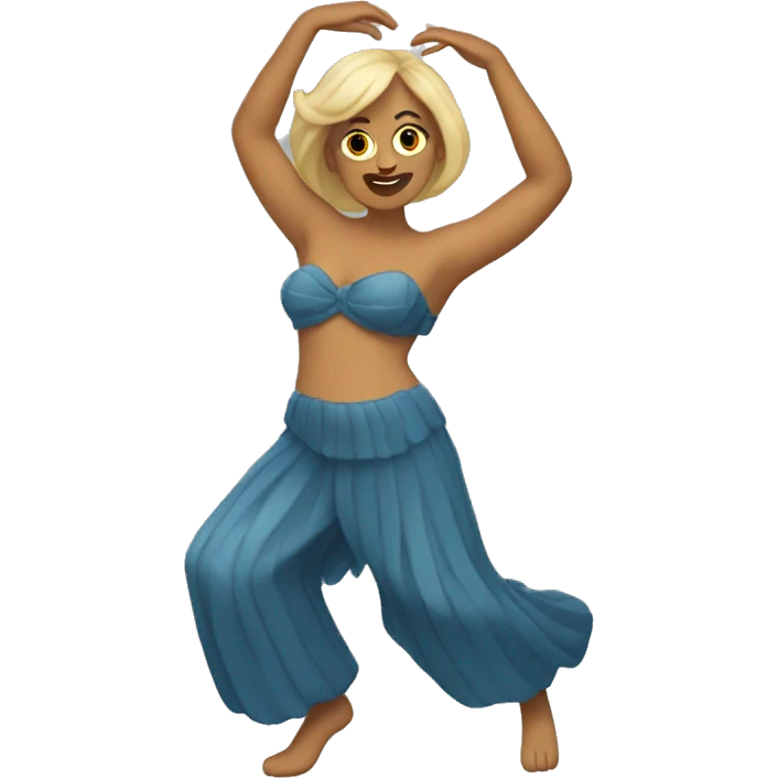 Siren with whole body dancing emoji