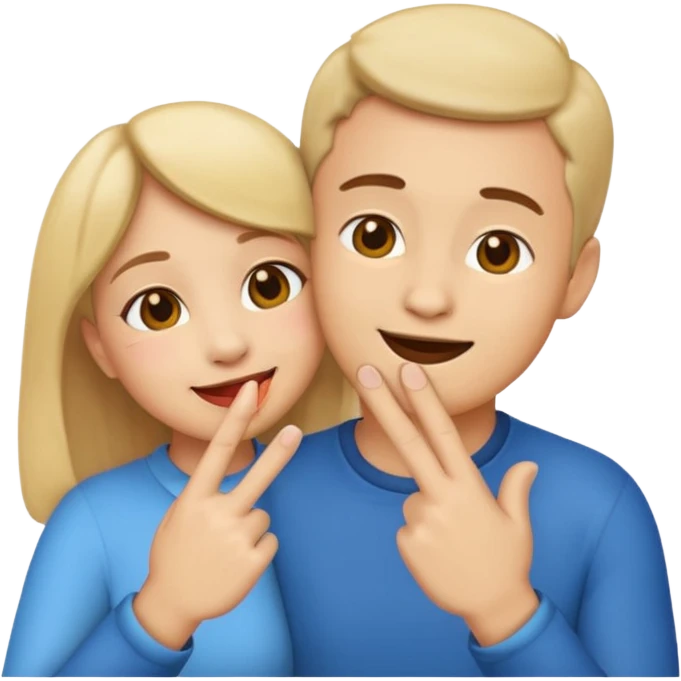 Classic emoji holding two fingers together he just kissed into the air in solitude emoji