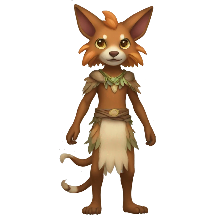 Anthro Bagbean-Fakémon Full Body emoji