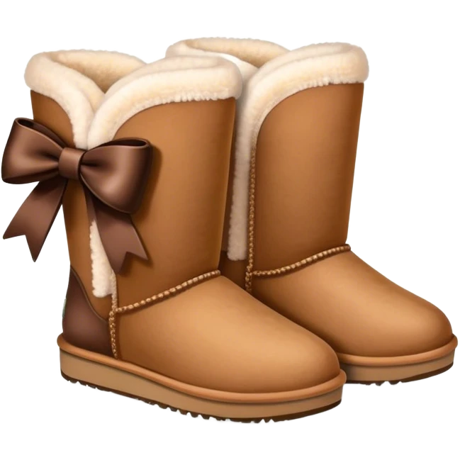 uggs with bow emoji