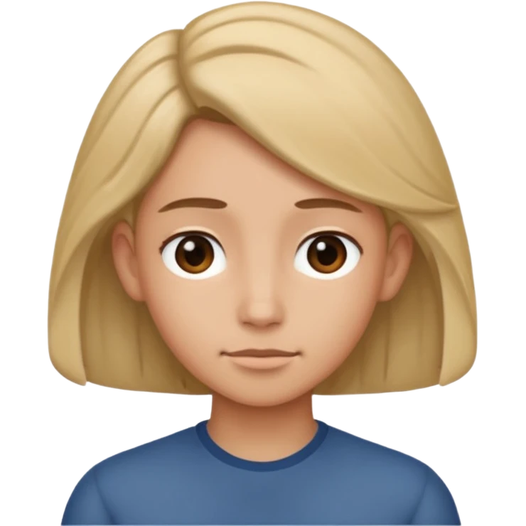 Tuck hair behind ear emoji
