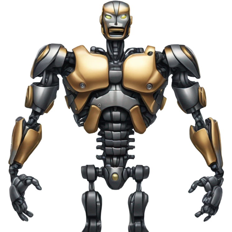 robot with 6 pack emoji