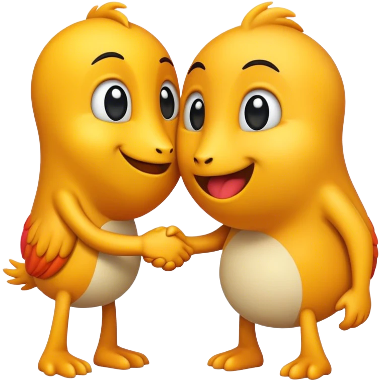 titi and grominet shaking hands emoji