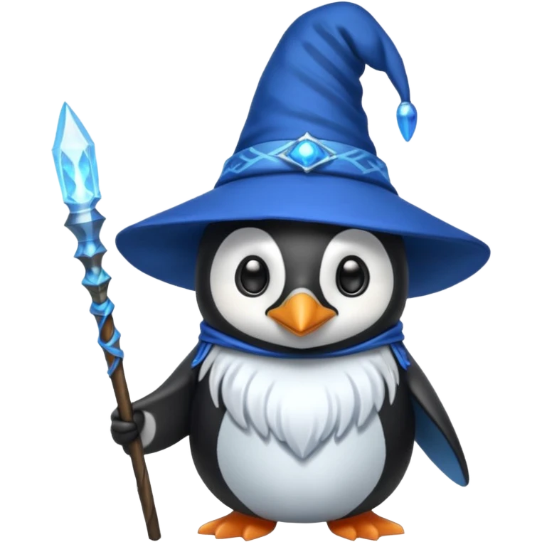 Penguin Wizard emoji