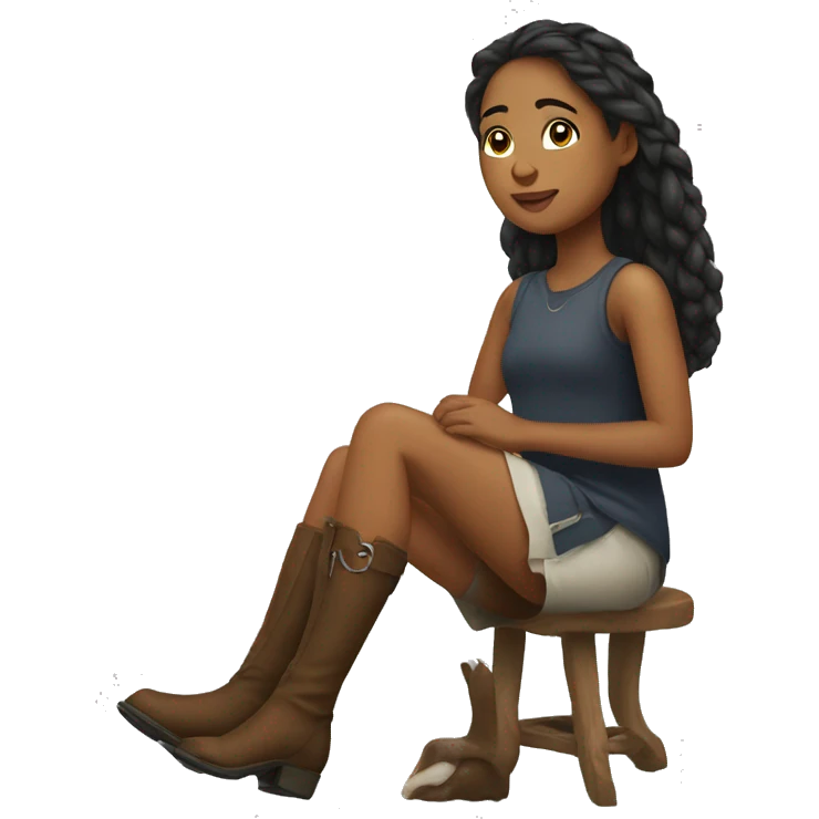 A Girl with horse legs  emoji