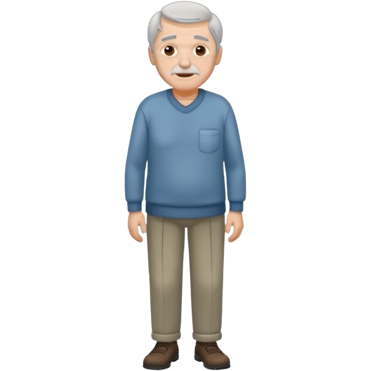 old man full body emoji