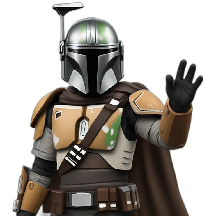 mandalorian waving hand emoji