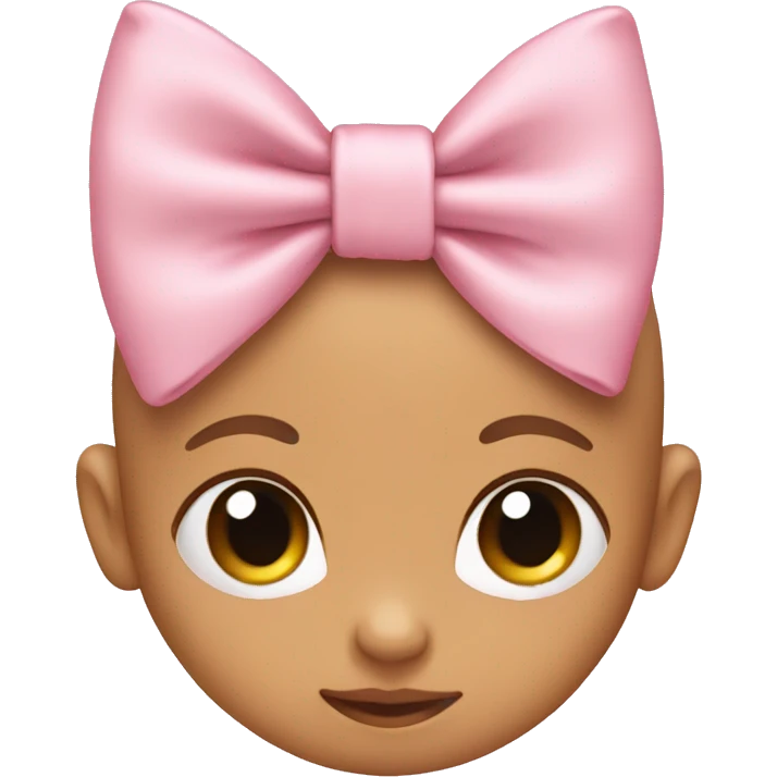 Baby pink bow emoji