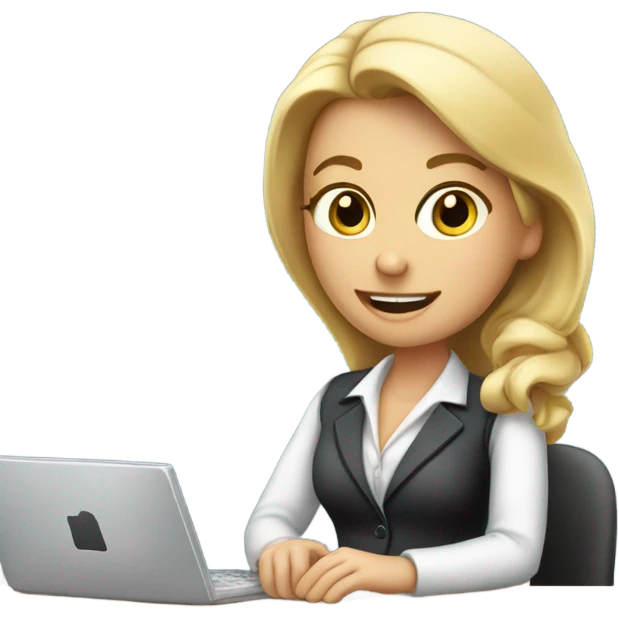 Blonde receptionist emoji