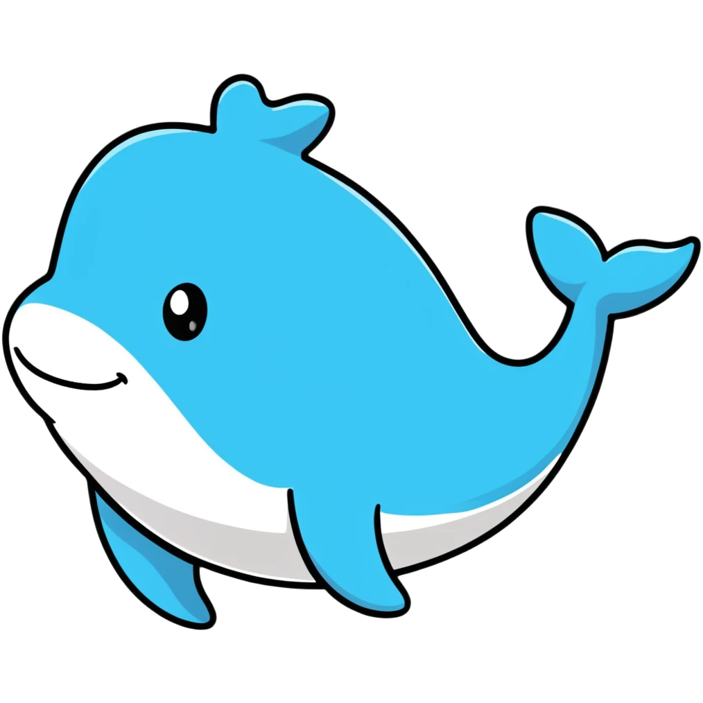 A friendly whale emoji