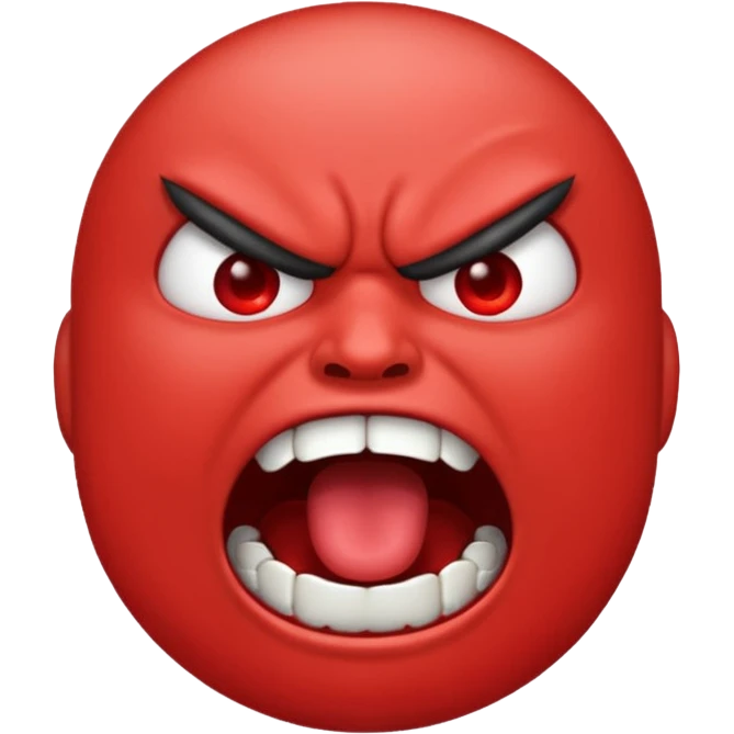 gum tsion emoji very not nice rude shouting ragebaiter emoji