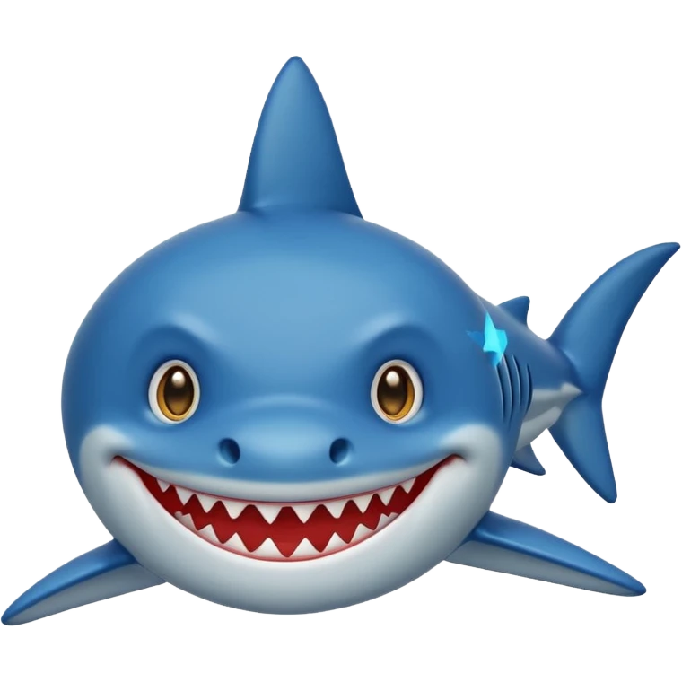 Please create the shark emoji with star eyes for me to copy and paste emoji