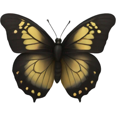 Black butterfly  emoji