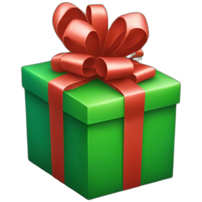 gift red and green emoji