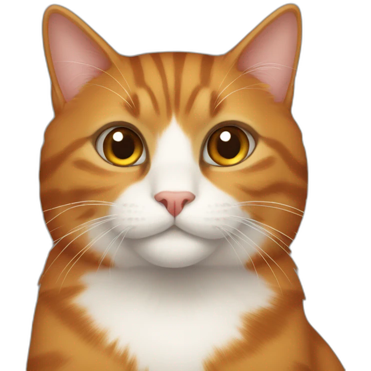 brown and orange cat emoji