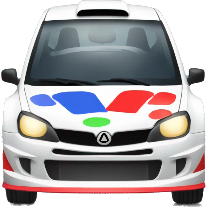 rally car burnot emoji