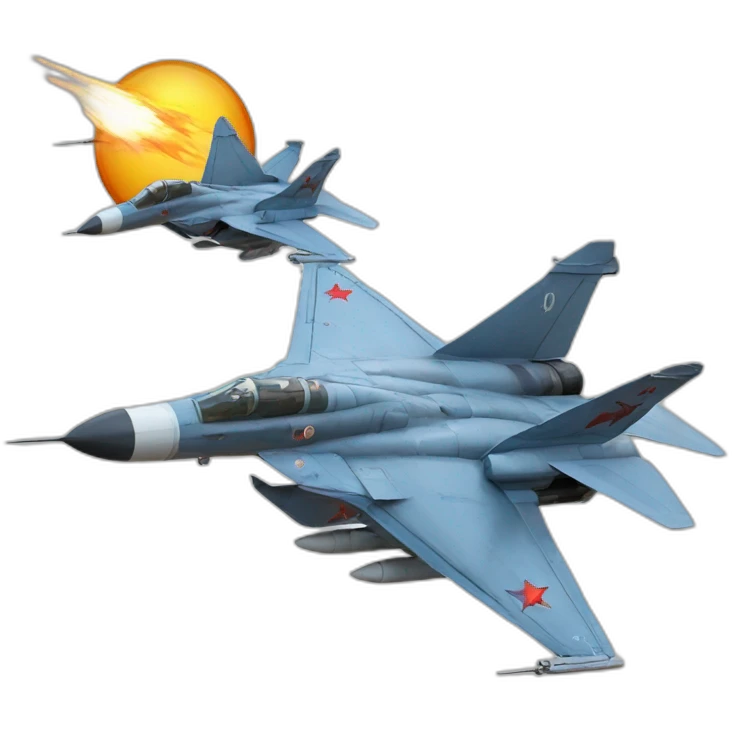 fighting jet mig-24 emoji