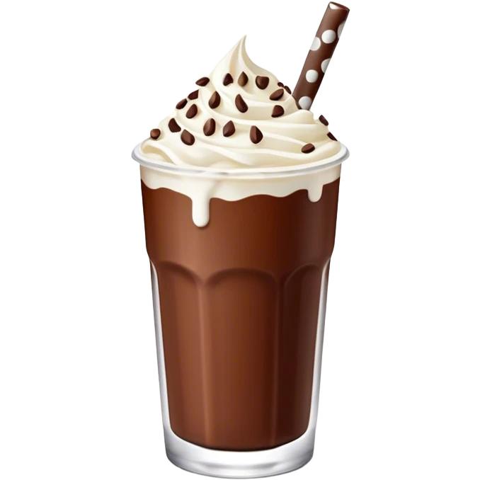 Stracciatella iced Chocolate emoji