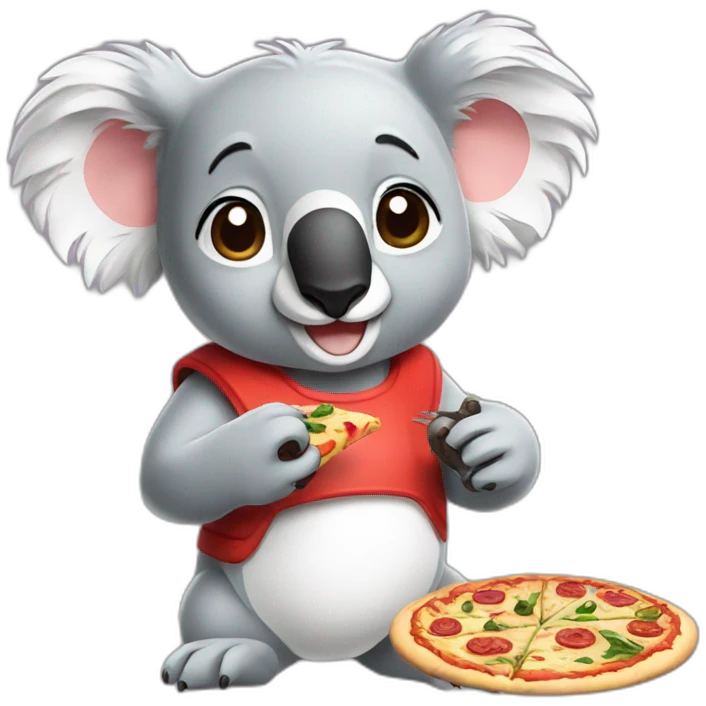 koala cooking pizza emoji