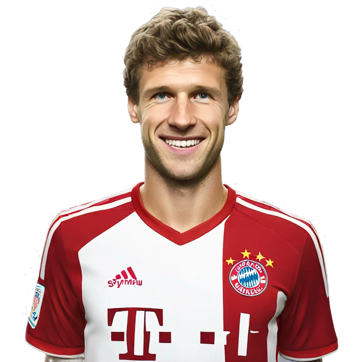 thomas muller number 25 bayern munich  emoji