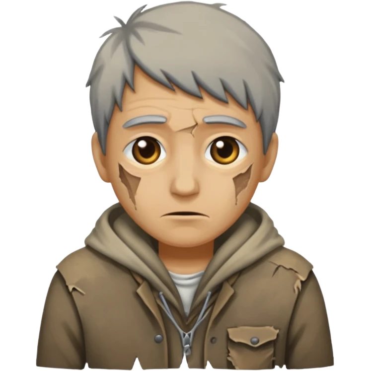Poor person emoji