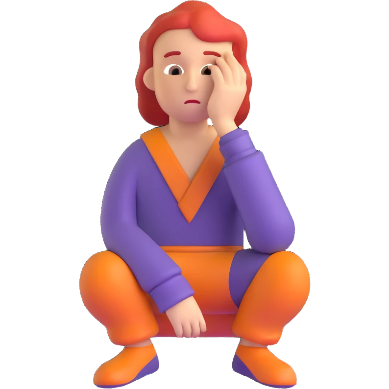 thoughtful character emoji