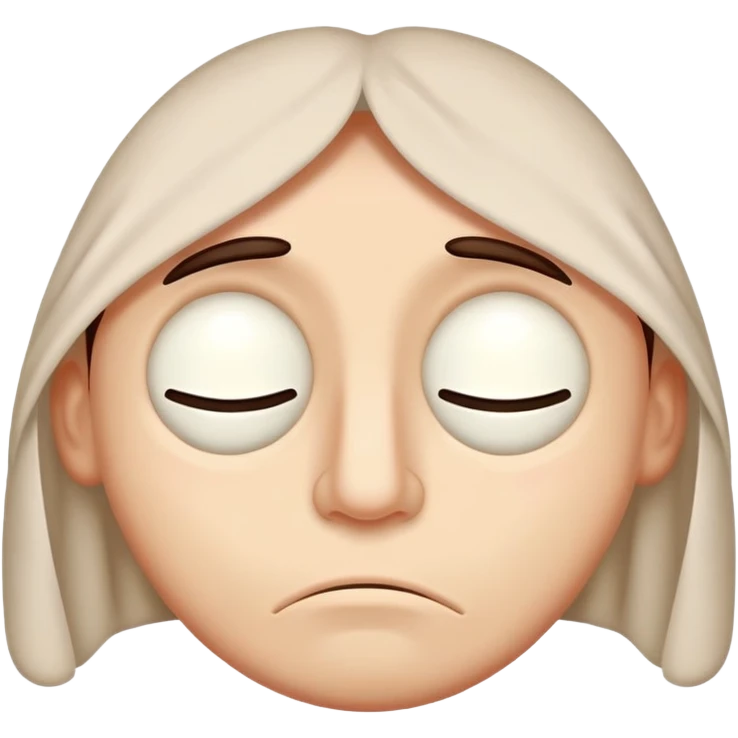 Drowsy eyes emoji