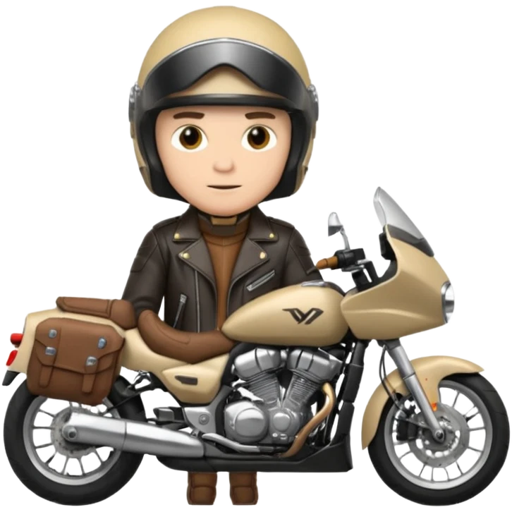 Le tapeur Jul avec la moto tmax emoji