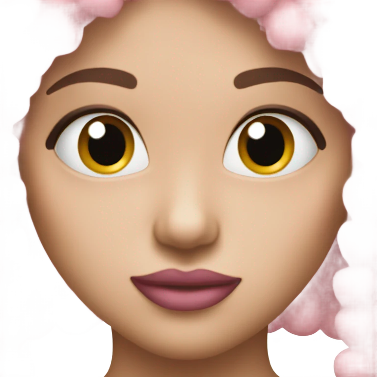Coquette pink heart emoji