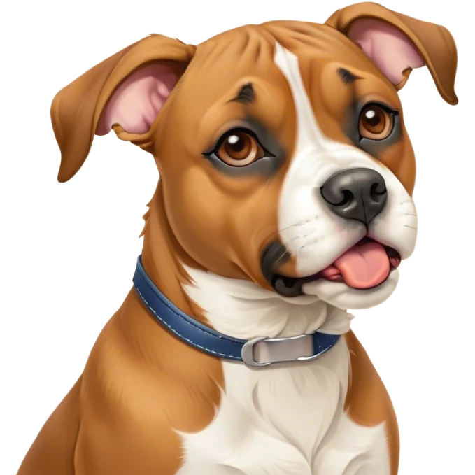 Cinematic Cute Yawning Fawn Boxer Dog Portrait Emoji, Head tilted slightly with a dramatic, wide-open yawn, showcasing a short fawn coat with a crisp white muzzle and chest, floppy ears slightly drooping, round brown eyes barely open in drowsy contentment, Simplified yet irresistibly adorable features, highly detailed, glowing with a soft, cozy glow, high shine, relaxed yet expressive, stylized with a touch of whimsy, bright and endearing, soft glowing outline, capturing the essence of a sleepy yet affectionate guardian, so drowsy it feels like it could stretch right out of the screen and curl up for a nap! emoji