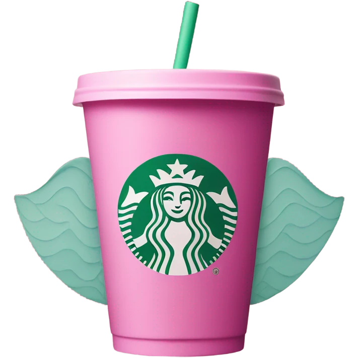 Starbucks pink cup emoji