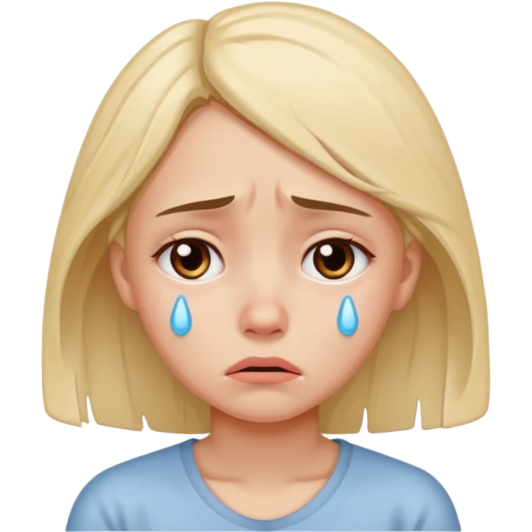 The girl is suffering emoji