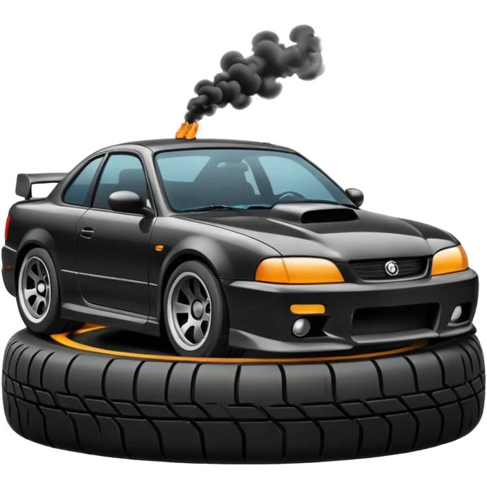 Car drifting emoji