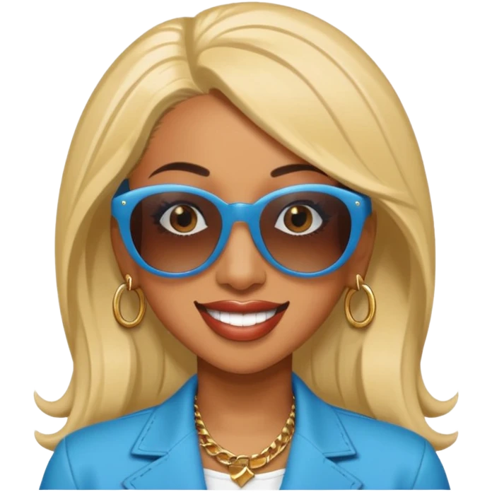 Cardi B with sun glasses


 emoji