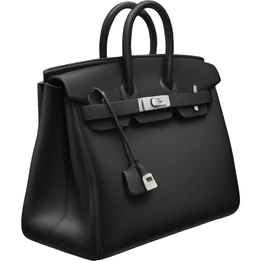 Birkin black bag emoji