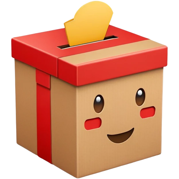 red box in the card emoji