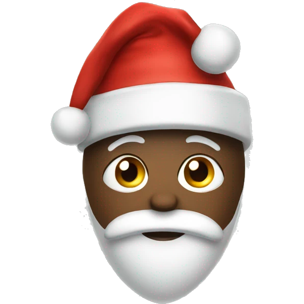 Football with Christmas hat emoji